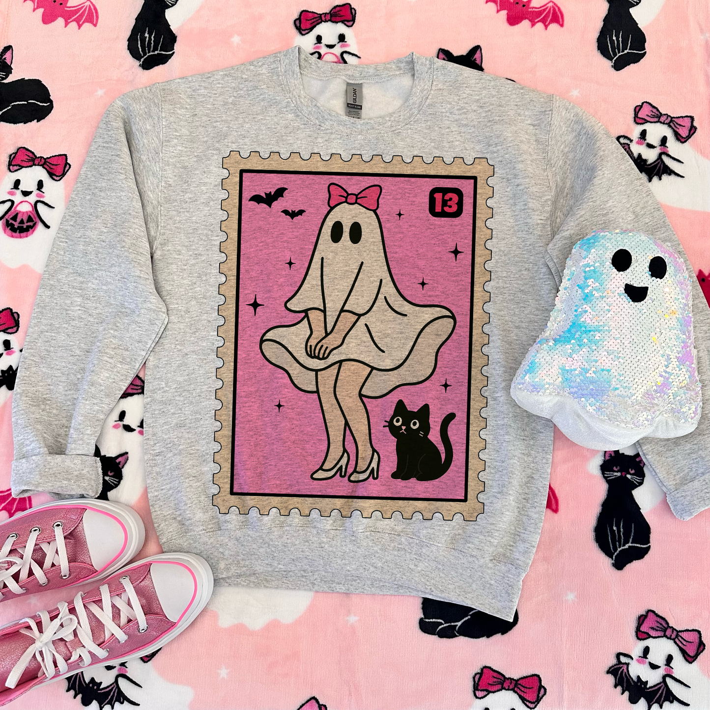 Girly Ghost Stamp