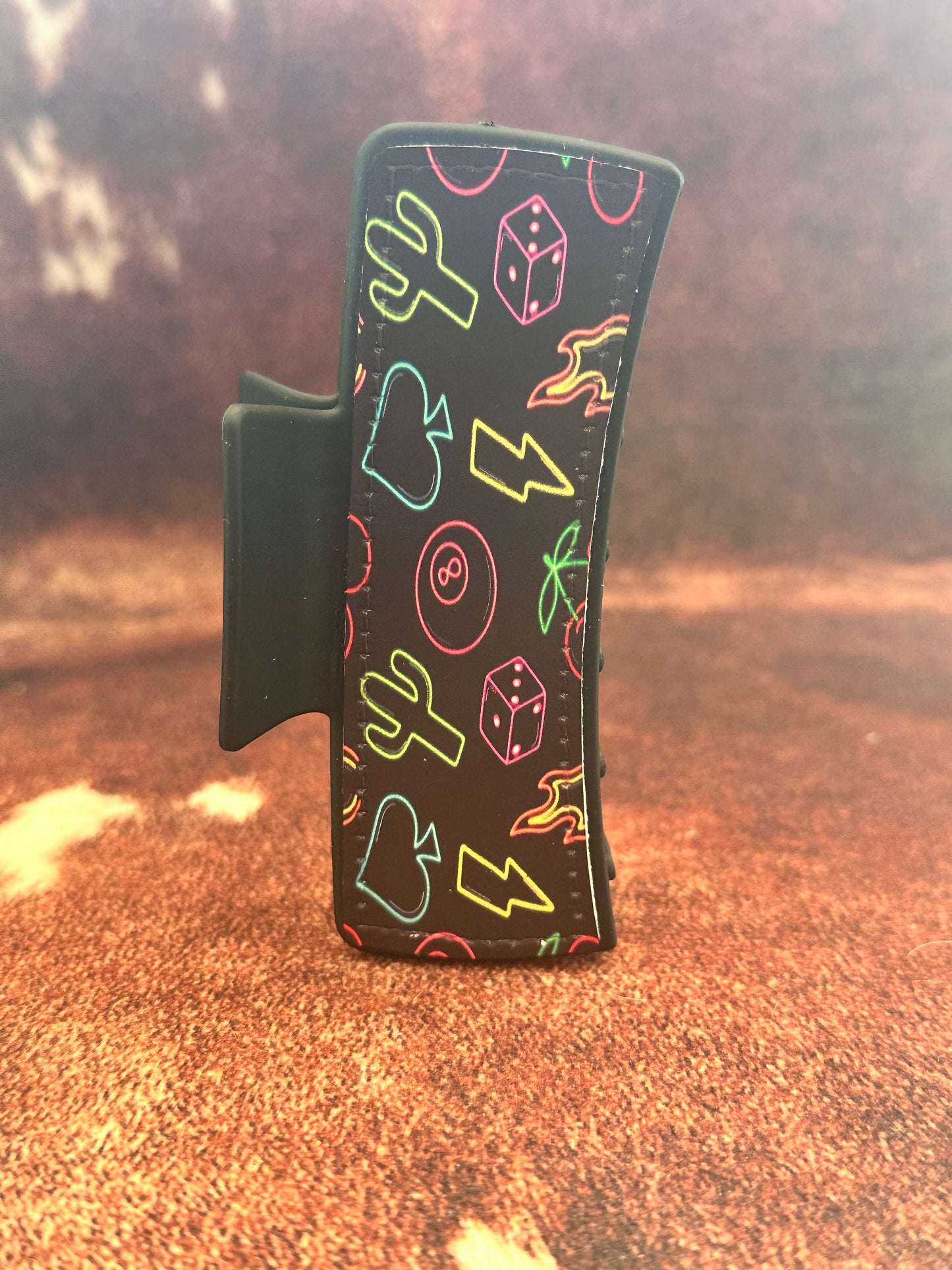Neon Western Claw Clip