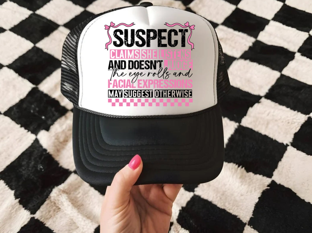 LISTEN DON’T JUDGE TRUCKER HAT