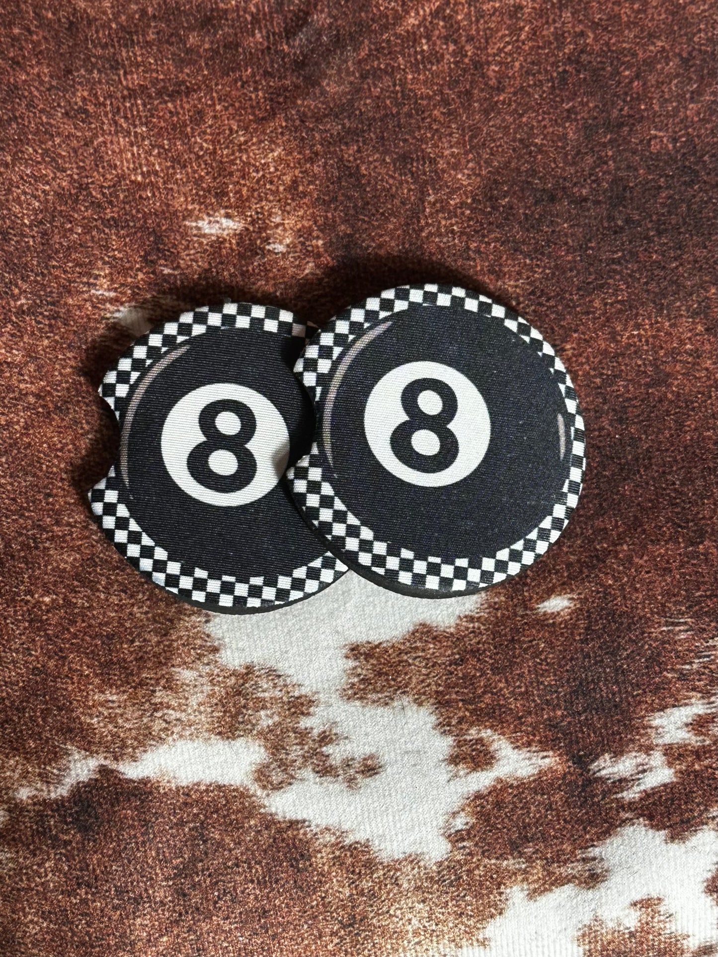8 Ball Car Coasters