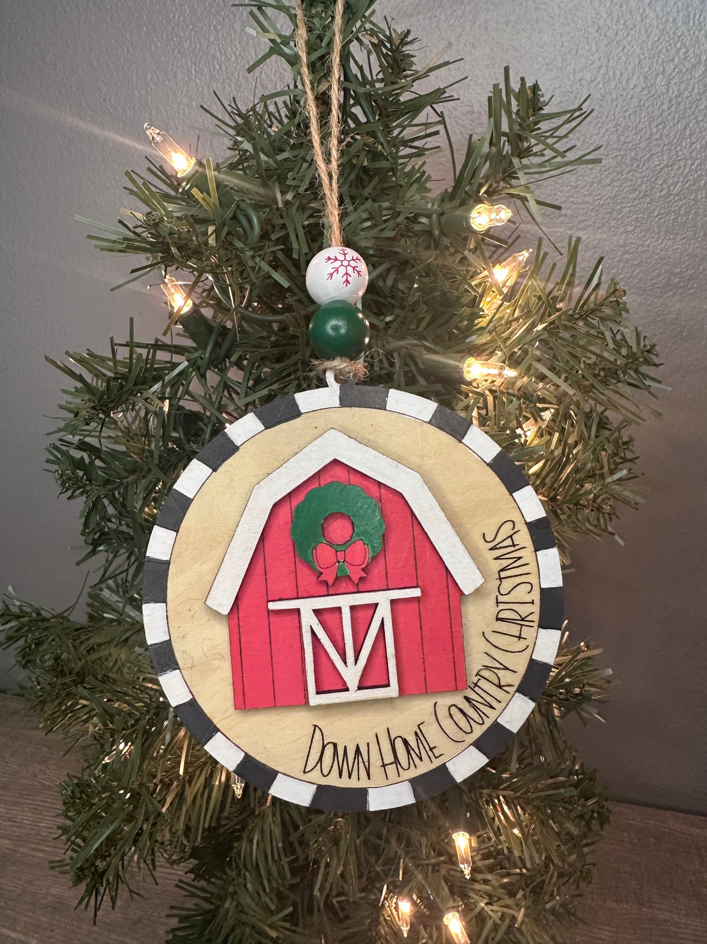 Down Home Country Christmas ornament