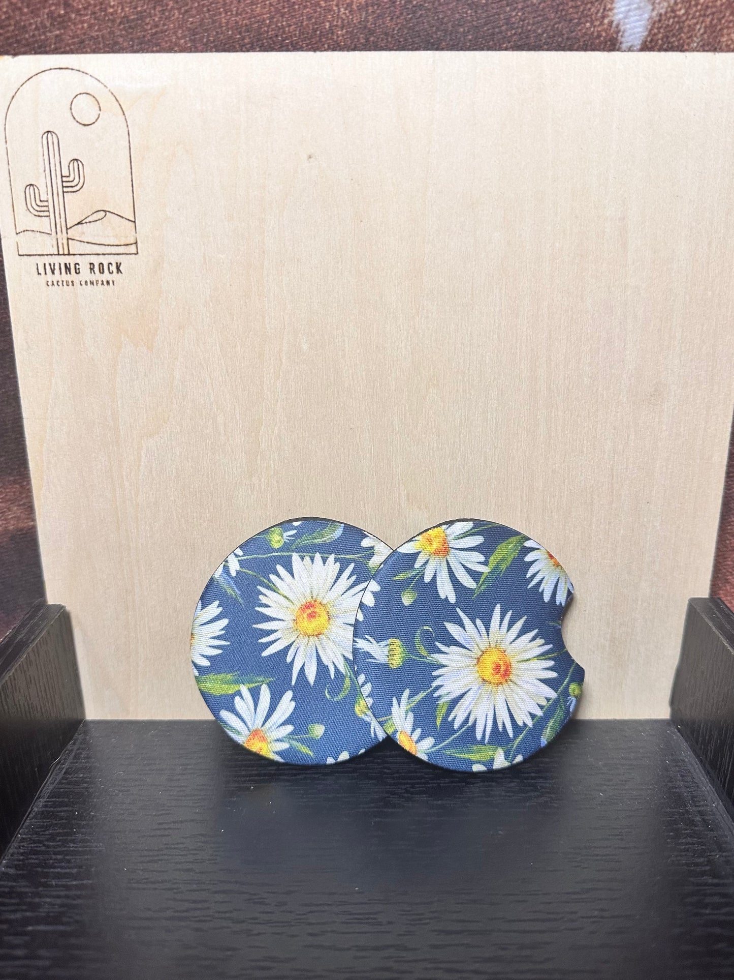 Blue Spring Flowers Car Coasters