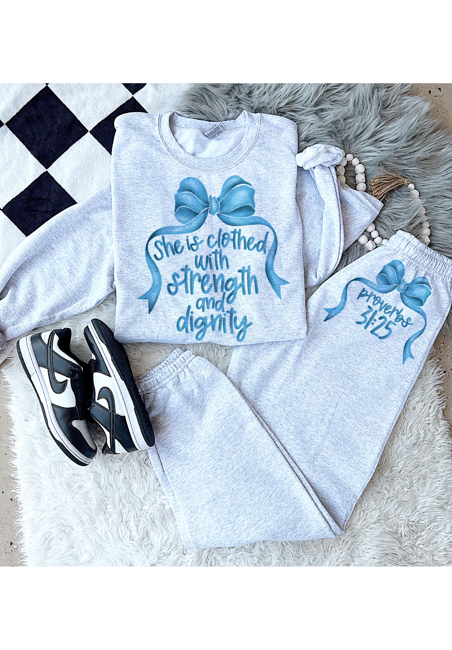 She is Clothed with strength (Sublimation Printed)