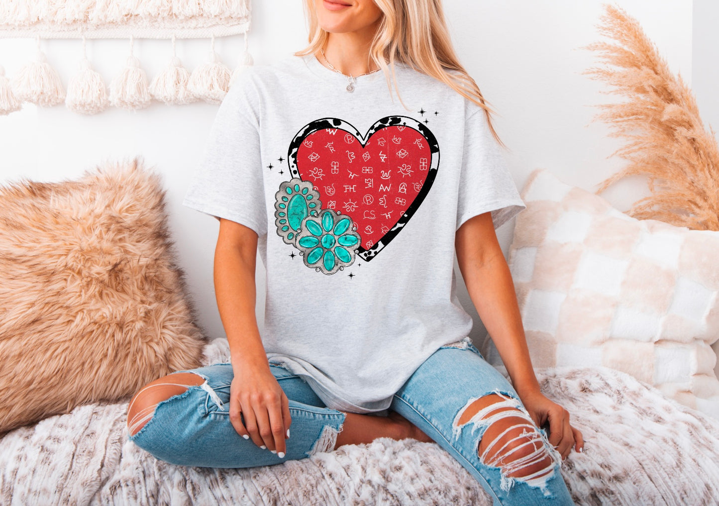 Western Valentines Heart