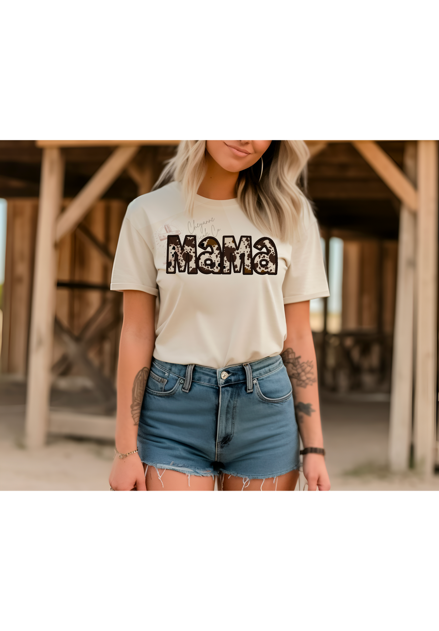 Mama Faux Embroidery