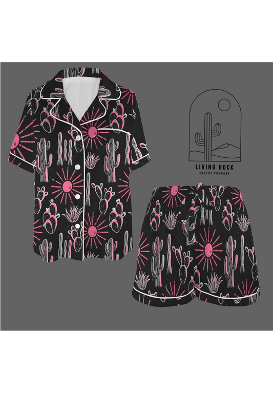 Satin PJ Set -Cactus