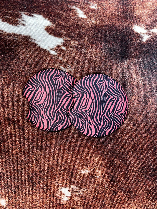 Zebra Car Coasters