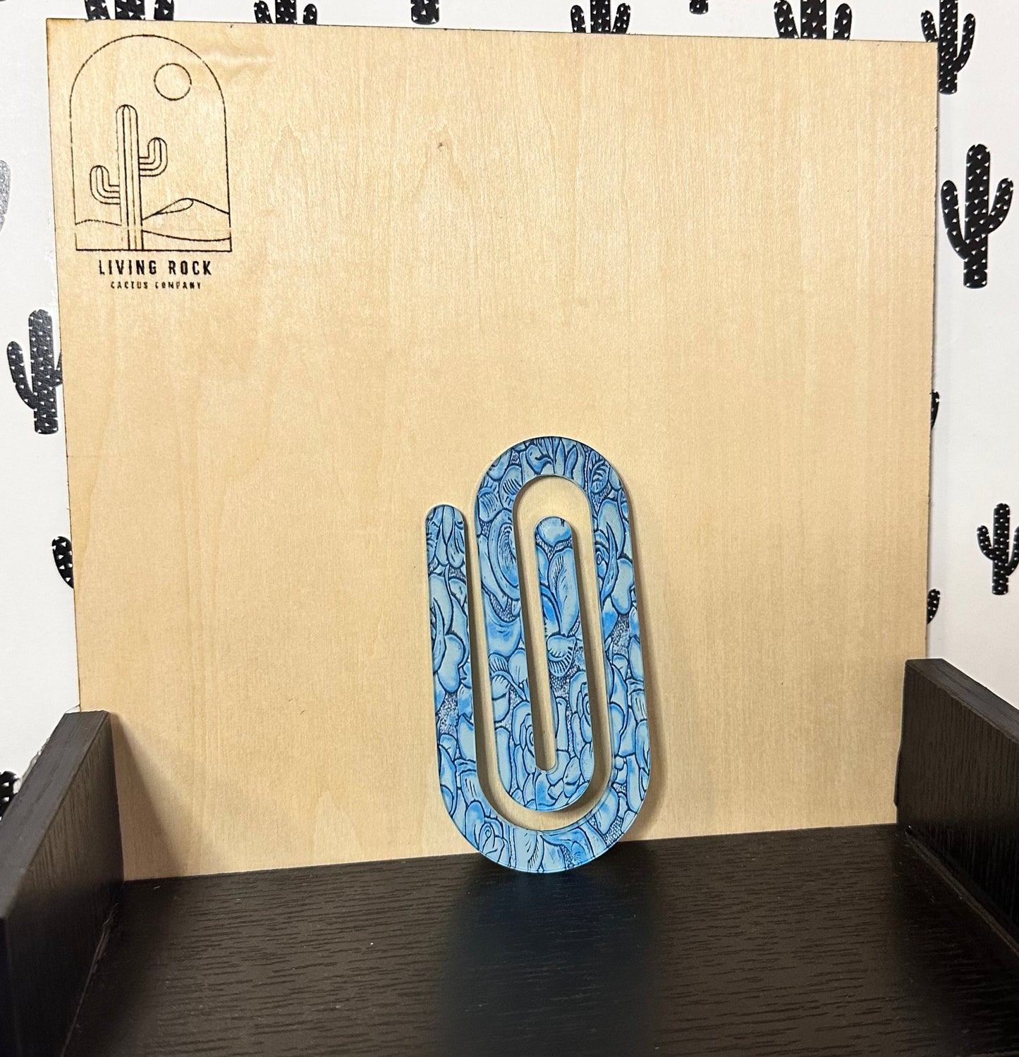 Tooled Leather (printed- not real)  Paper Clip