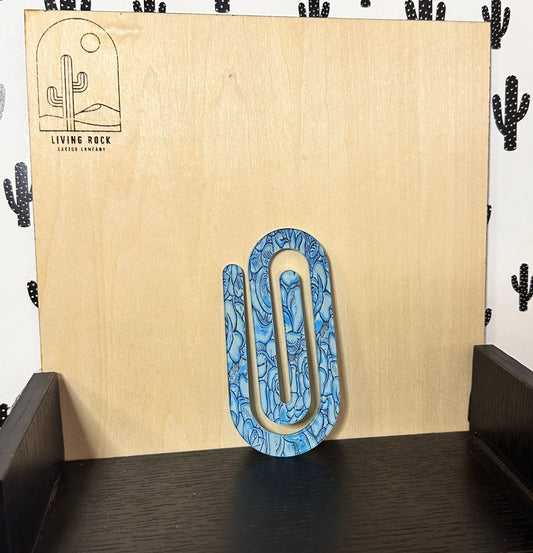 Tooled Leather (printed- not real)  Paper Clip
