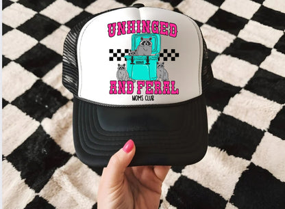 UNHINGED MOMS CLUB TRUCKER HAT