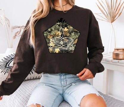 Camo Boot Stitch Crewneck