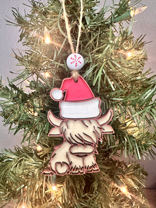 Highland Cow ornament