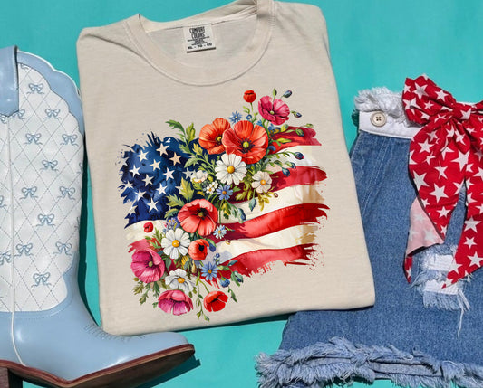 American Flag Flowers
