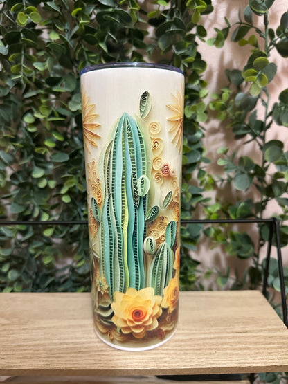 3D Cactus Tumbler