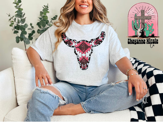 Pink Aztec Bull