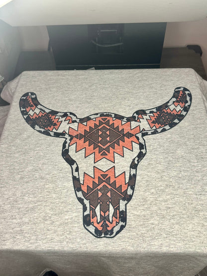 Pink Aztec Bull