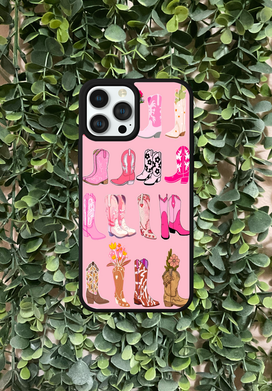 Girly Cowgirl Boots Phone Case