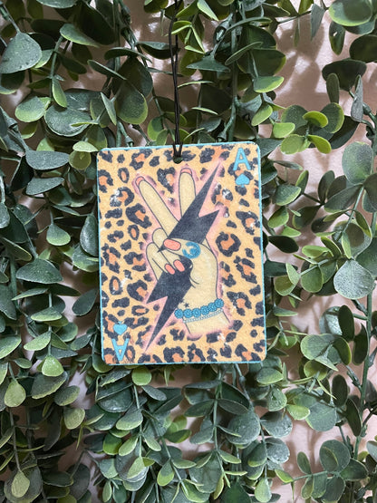 Western Babe Ace Card Car Freshie