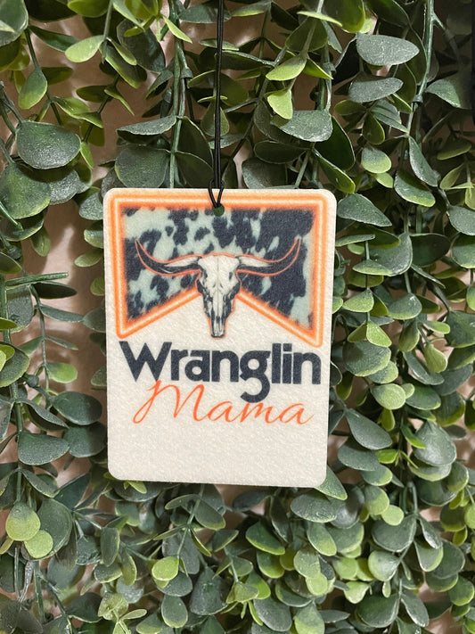 Wrangling Mama Car Freshie